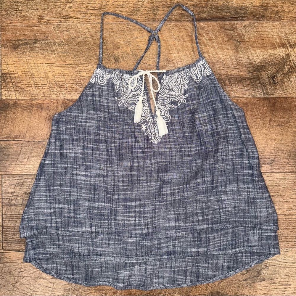 Abercrombie & Fitch Floral Embroidery Tank